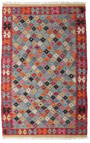 97X153 Tappeto Orientale Kilim Afghan Old Style Grigio/Rosso (Lana, Afghanistan) Carpetvista