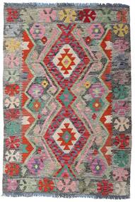 97X145 Kelim Afghan Old Style Vloerkleed Oosters Grijs/Rood (Wol, Afghanistan) Carpetvista