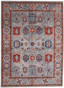 Kazak Fine Rug 309X419 Grey/Red Large Wool, Afghanistan Carpetvista