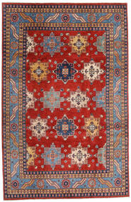  Kazak Fine Rug 196X302 Wool Red/Grey Carpetvista