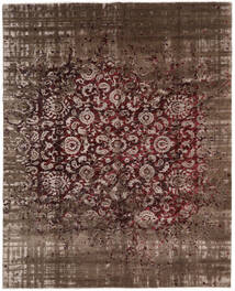 Tapete Damask Collection 239X302 Castanho/Vermelho Escuro (Lã, Índia)