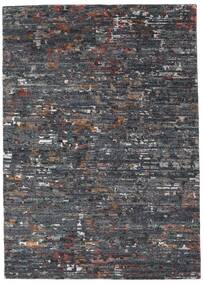 Damask Collection Rug 162X229 Dark Grey/Grey Wool, India Carpetvista