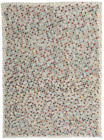 211X286 Kelim Afghan Old Stil Teppich Orientalischer Grau/Beige (Wolle, Afghanistan) Carpetvista
