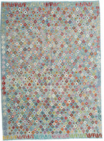215X292 Tapete Kilim Afegão Old Style Oriental Cinzento/Azul (Lã, Afeganistão) Carpetvista