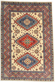 Alfombra Oriental Kazak Fine 198X296 Rojo/Beige (Lana, Afganistán)