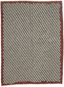 213X287 Kilim Modern Rug Modern Dark Grey/Beige (Wool, Afghanistan) Carpetvista
