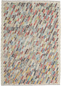 207X287 絨毯 キリム アフガン オールド スタイル オリエンタル イエロー/ベージュ (ウール, アフガニスタン) Carpetvista