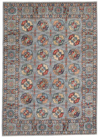 Kazak Fine Teppich 246X347 Grau Wolle, Afghanistan Carpetvista