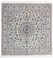  154X160 Nain Fine 9La Teppich Quadratisch Grau/Beige Persien/Iran Carpetvista