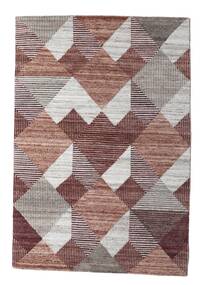 163X238 Damask Collection Vloerkleed Modern Rood/Beige (Wol, India) Carpetvista