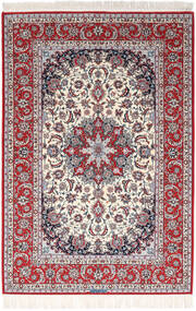 絨毯 ペルシャ イスファハン 絹の縦糸 署名 Exitashari 152X226 赤/グレー ( ペルシャ/イラン)
