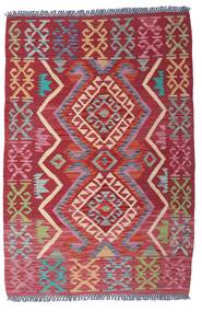  Kilim Afghan Old Style Rug 102X149 Wool Red/Grey Small Carpetvista