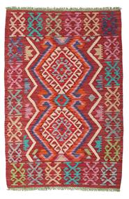 Tapete Oriental Kilim Afegão Old Style 100X149 Vermelho/Cinzento (Lã, Afeganistão)