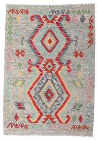  キリム アフガン オールド スタイル 絨毯 100X142 ウール グレー/ベージュ 小 Carpetvista