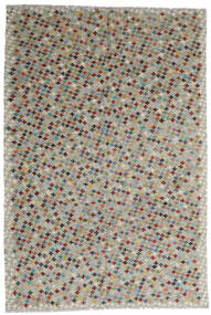 絨毯 オリエンタル キリム アフガン オールド スタイル 198X290 グレー/イエロー (ウール, アフガニスタン)