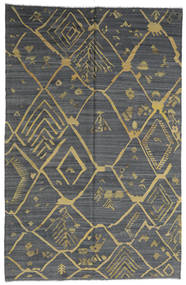 絨毯 キリム Ariana 198X302 ダークグレー/グレー (ウール, アフガニスタン)