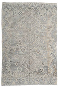 絨毯 キリム モダン 212X295 グレー/ベージュ (ウール, アフガニスタン)