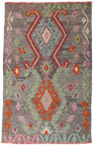 100X153 Kelim Afghan Old Style Matta Orientalisk Grå/Brun (Ull, Afghanistan) Carpetvista