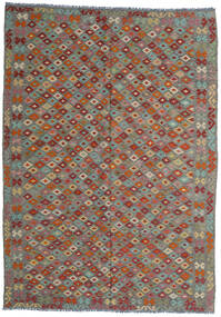  210X292 Kilim Afghan Old Style Rug Wool, Carpetvista