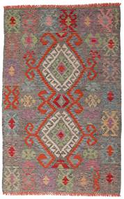  Kelim Afghan Old Stil Teppich 98X151 Rot/Grau Carpetvista