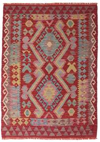 絨毯 オリエンタル キリム アフガン オールド スタイル 106X147 レッド/オレンジ (ウール, アフガニスタン)