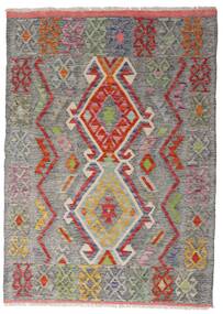 103X144 Kelim Afghan Old Style Teppe Orientalsk Grå/Lysegrå (Ull, Afghanistan) Carpetvista