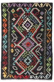81X119 Tapete Oriental Kilim Afegão Old Style Cinza Escuro/Vermelho (Lã, Afeganistão) Carpetvista