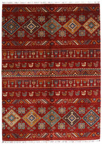  172X237 Shabargan Teppich Dunkelrot/Rot Afghanistan Carpetvista