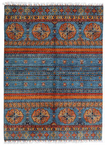 絨毯 Shabargan 177X240 ブルー/ダークグレー (ウール, アフガニスタン)