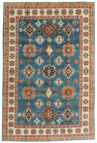 198X301 Tapete Oriental Kazak Fine Azul/Laranja (Lã, Afeganistão) Carpetvista
