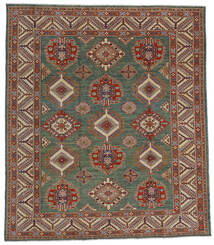 Kazak Fine Teppich 236X271 Dunkelgelb/Braun Wolle, Afghanistan Carpetvista