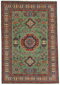 Tapete Oriental Kazak Fine 197X289 Verde/Vermelho (Lã, Afeganistão)