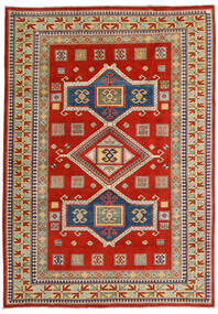 203X289 Kazak Fine Teppe Orientalsk Rød/Beige (Ull, Afghanistan) Carpetvista