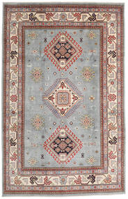  195X304 Kazak Fine Teppich Grau/Beige Afghanistan Carpetvista