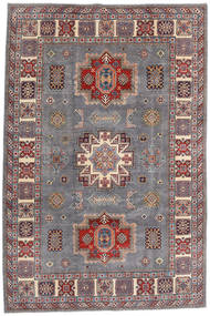 195X292 Kazak Fine Teppe Orientalsk Grå/Rød (Ull, Afghanistan) Carpetvista