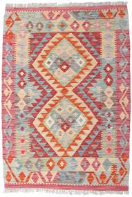 Kelim Afghan Old Stil Teppich 85X123 Rot/Beige Wolle, Afghanistan Carpetvista