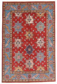 158X237 Tappeto Kazak Fine Orientale Rosso/Grigio (Lana, Afghanistan) Carpetvista