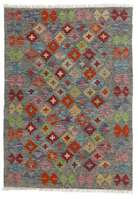 Kelim Afghan Old Stil Teppich 80X113 Grau/Rot Wolle, Afghanistan Carpetvista