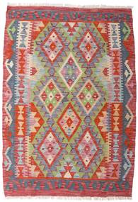  Kilim Afghan Old Style Rug 84X122 Wool Red/Grey Small Carpetvista