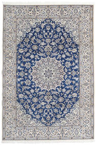 203X297 Tapis D'orient Naïn Fine 9La Gris/Bleu Foncé (Laine, Perse/Iran) Carpetvista