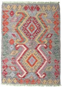  Orientalsk Kelim Afghan Old Style Teppe 84X115 Grå/Rød Ull, Afghanistan Carpetvista