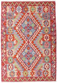 Tapete Kilim Afegão Old Style 81X117 Vermelho/Cinzento (Lã, Afeganistão)