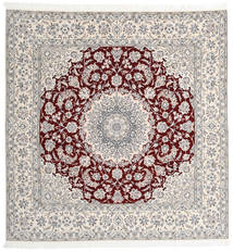  Persischer Nain Fine 9La Teppich 244X252 Quadratisch Beige/Grau ( Persien/Iran)