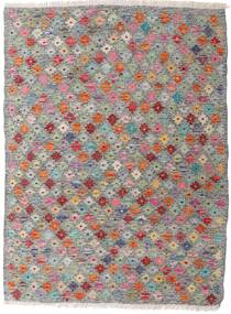  Orientalischer Kelim Afghan Old Stil Teppich 87X117 Grau/Rot Wolle, Afghanistan Carpetvista