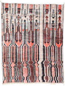 絨毯 Berber Moroccan - Mid Atlas 303X381 レッド/ベージュ 大きな (ウール, モロッコ)