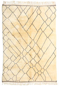 206X293 Berber Moroccan - Beni Ourain Teppich Moderner Beige (Wolle, Marokko) Carpetvista