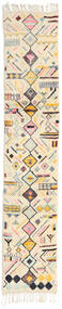 絨毯 Berber Moroccan - Mid Atlas 71X356 廊下 カーペット ベージュ/イエロー (ウール, モロッコ)