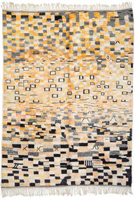 255X341 絨毯 Berber Moroccan - Mid Atlas モダン ベージュ/ダークグレー 大きな (ウール, モロッコ) Carpetvista