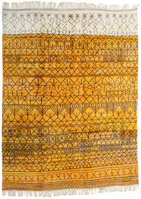絨毯 Berber Moroccan - Mid Atlas 302X400 オレンジ/ベージュ 大きな (ウール, モロッコ)