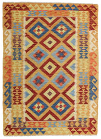 絨毯 キリム アフガン オールド スタイル 131X180 オレンジ/茶色 (ウール, アフガニスタン)